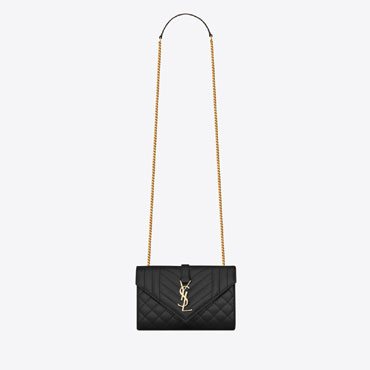 YSL Envelope Small Bag In Mix Grain De Poudre Leather 600195 BOW91 1000