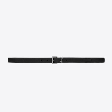 YSL Cassandre Thin Belt Square Buckle 612616 DTI0E 1000