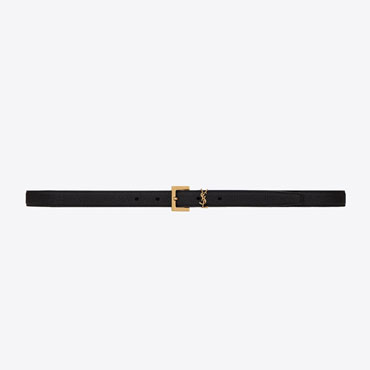 YSL Cassandre Thin Belt Square Buckle 612616 DTI0W 1000