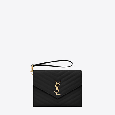 YSL Cassandre Matelasse Flap Pouch In Quilted Leather 617662 BOW01 1000