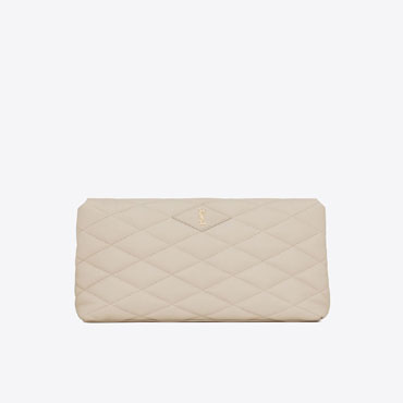 YSL Sade Large Clutch In Lambskin 655004 1EL01 9207