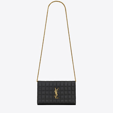 YSL Cassandre Matelasse Carre Chain Wallet In Quilted 743346 AABVP 1000