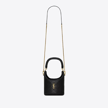 YSL Gaby Bucket Bag In Lambskin 763961 1EL07 1000