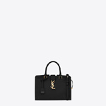 YSL baby monogram Saint Laurent cabas bag in black leather 45295459MQ