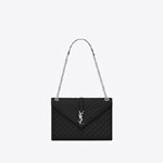 YSL Envelope Large Bag In Grain De Poudre Embossedr 487198 BOW92 1000