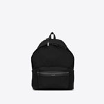 YSL Giant City Backpack In Canvas Nylon And Leather 534970 GIV3F 1000