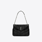 YSL LOULOU PUFFER Medium Bag In Quilted Lambskin 577475 1EL00 1000