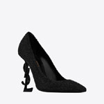 YSL Opyum Pumps In Suede And Rhinestones 578947 AAA4Z 1012