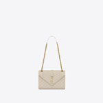 YSL Envelope Medium Chain Bag Mix Matelasse 600185 BOW91 9207