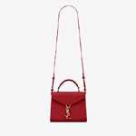 YSL Cassandra Mini Top Handle Bag In Grain De Poudre 602716 BOW0W 6805