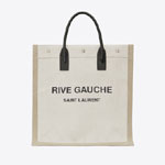 YSL Rive Gauche N S Shopping Bag In Linen And Cotton 631682 9J52E 9280