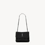 YSL Niki Baby In Grained Lambskin in Black 633179 AACIA 1000