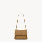 YSL Niki Baby In Grained Lambskin in Dark Cork 633179 AACYT 2760