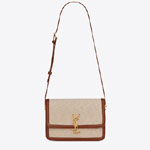 YSL Solferino Medium Satchel In Cotton Canvas 634305 HZD1W 9380