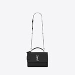 YSL Medium Sunset Satchel In Smooth Leather 634723 D420N 1000