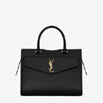 YSL Uptown Medium Tote In Box Saint Laurent Leather 636543 0SX0J 1000