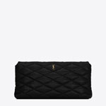 YSL Sade Puffer Envelope Clutch In Lambskin 655004 1EL01 1000