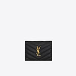 YSL Cassandre Matelasse Flap Card Case In Quilted Lambskin 668290 AAA44 1000