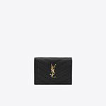 YSL Cassandre Matelasse Flap Card Case In Grain De Poudre 668290 BOWA1 1000