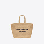 YSL Rive Gauche Supple Tote Bag Raffia Crochet 688864 GAAA1 2086