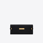 YSL Manhattan Clutch In Box Saint Laurent Leather 695949 16C6W 1000