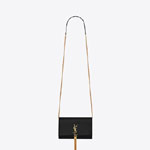 YSL Kate Chain Wallet With Tassel In Grain De Poudre 742833 BOW0J 1000