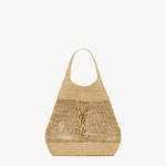 YSL Icare In Raffia in Naturel And Brown Gold 772191 GAAEK 2063