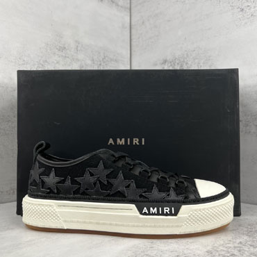 Amiri Stars Court Low in Black Black AMFOSR1178-083