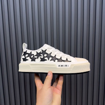 Amiri Stars Court Low in White Black AWFOSR1035-111