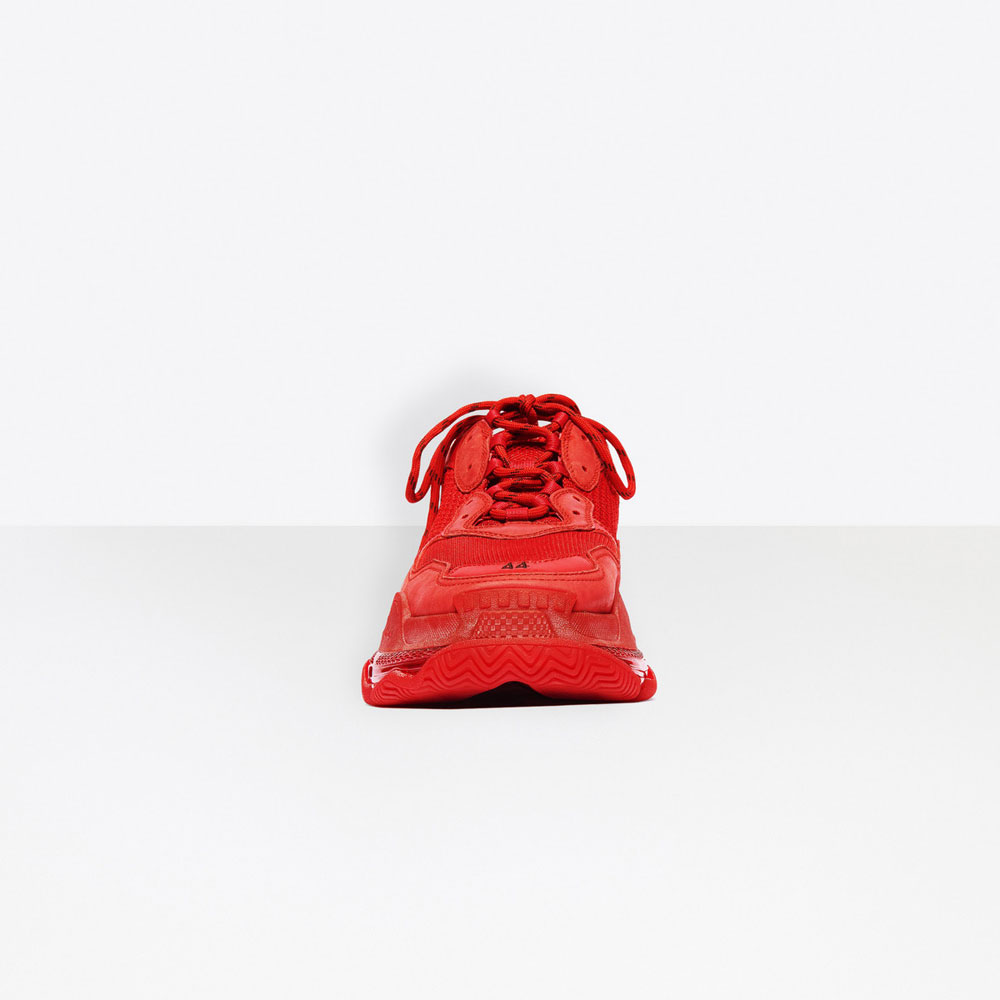 Balenciaga Triple S Clear Sole Red 541624 W09O1 6500: Image 3