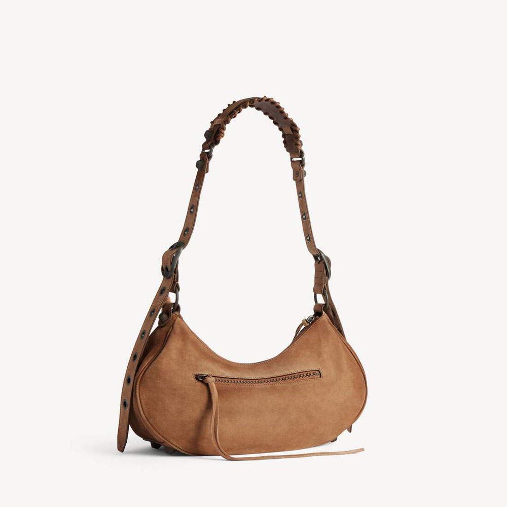 Balenciaga Le Cagole Shoulder Bag Small in Camel 671307 2AB2A 2533: Image 3