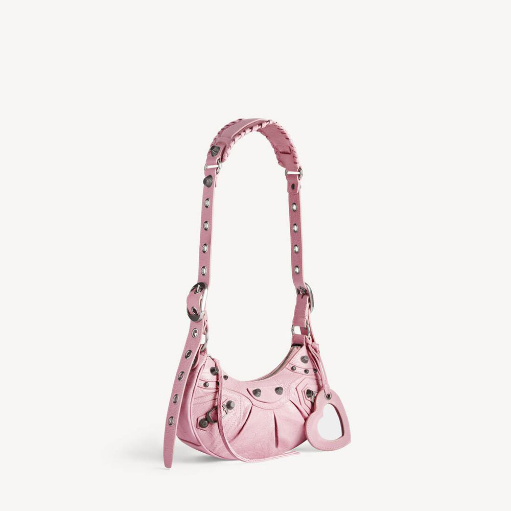 Balenciaga Le Cagole Shoulder Bag Xs in Light Pink 671309 1VG9Y 6904: Image 2