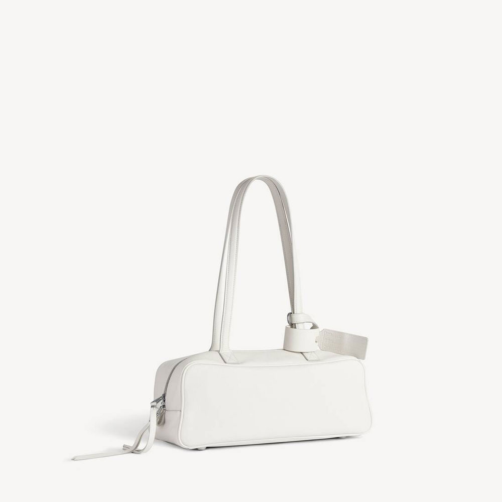 Balenciaga Carrie Bowling Bag Small in White 832920 2ABNP 9016: Image 3
