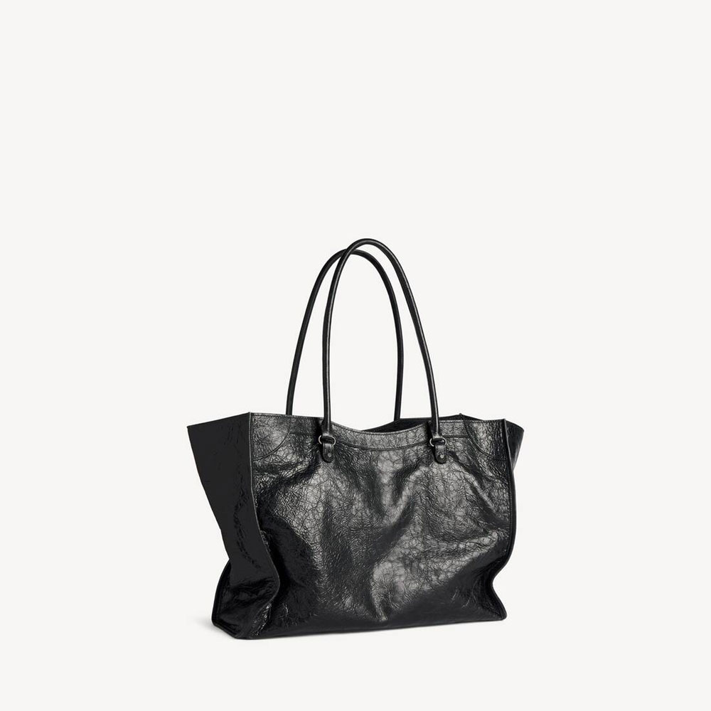 Balenciaga Le City Tote Bag Medium in Black 851818 2ABEK 1000: Image 3