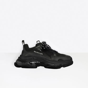 Balenciaga Triple S Clear Sole in Black 541624 W2FB1 1000