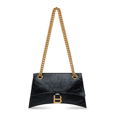 Balenciaga Crush Small Chain Bag in Black 716351 210IT 1000