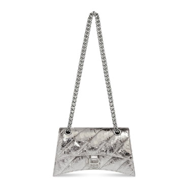 Balenciaga Crush Xs Chain Bag Metallized Silver 736016 210IW 8110