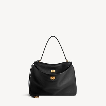 Balenciaga Rodeo bag Medium Grained Calfskin in Black 789772 2ABV5 1000