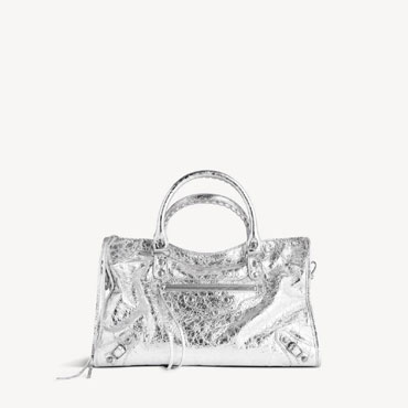 Balenciaga Le City Bag Medium in Silver 797786 2AA9R 8122