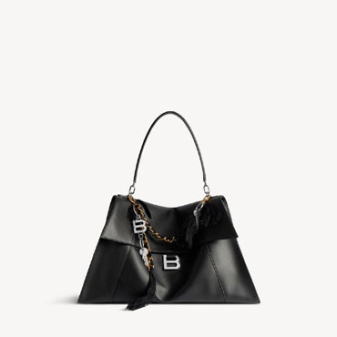 Balenciaga Hourglass Soft Handbag Large in Black 810732 2ABLW 1000