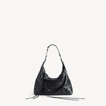 Balenciaga Le City Hobo Bag Small in Black 852569 2ABEK 1000