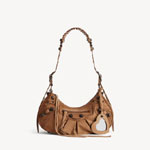 Balenciaga Le Cagole Shoulder Bag Small in Camel 671307 2AB2A 2533