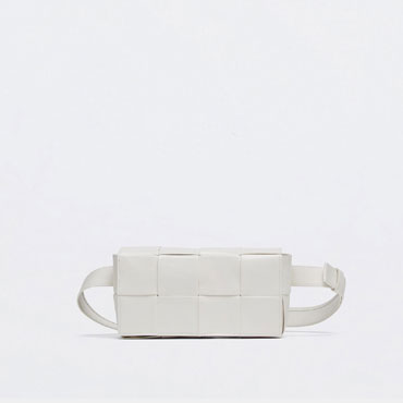 Bottega Veneta Cassette Belt Bag White 651053 VCQ7 29007