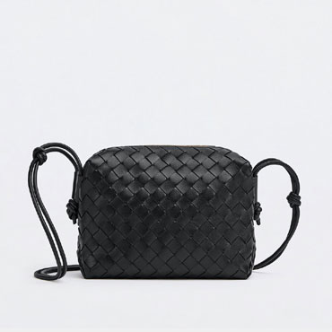 Bottega Veneta Small Loop Camera Bag in Black 680255 V1G1 18425