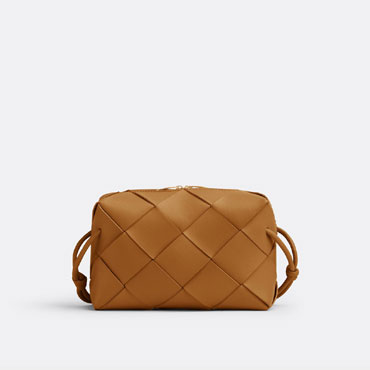 Bottega Veneta Small Cassette Camera Bag in Camel 709417 VCQC 22593