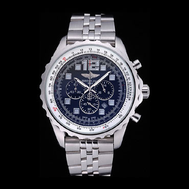 Breitling Professional Chronospace Black Dial Stainless Steel Bracelet BL5760