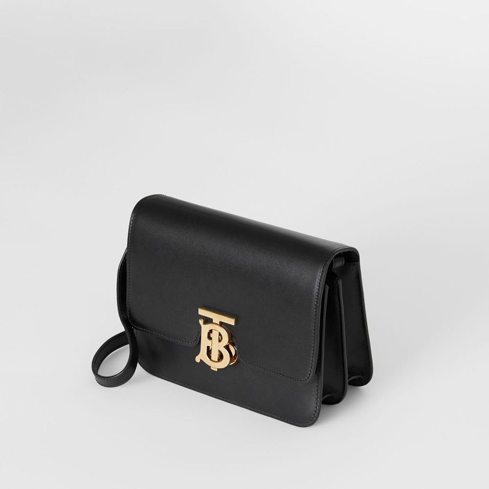 Burberry Small Leather TB Bag in Black 80345511: Image 2