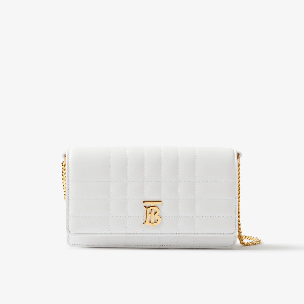 Burberry Lola Clutch in Optic White 80697531: Image 1