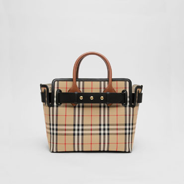 Burberry The Small Vintage Check Triple Stud Belt Bag 80187901