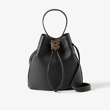 Burberry Mini TB Bucket Bag in Black 80661821